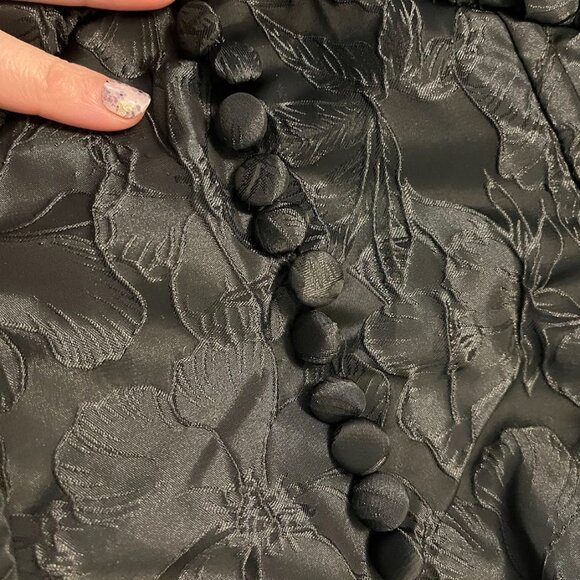 For Love and Lemons Faith Mini Dress M Black Floral Jacquard NWT - Picture 7 of 7